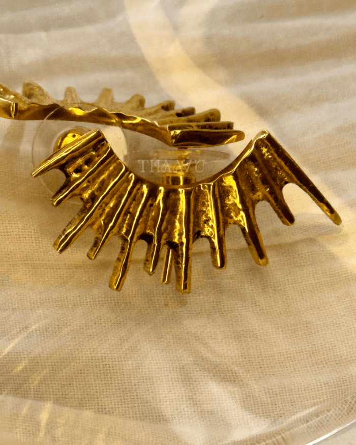 handmade brass earrings